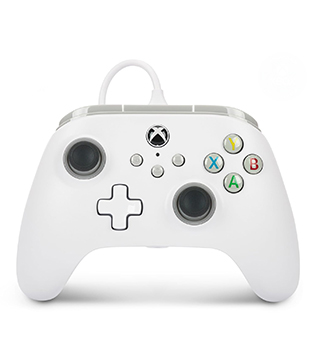 PowerA Wired Gaming Controller for Xbox Series X/S, Xbox One, PC, Windows 10/11, White (Officially Licensed) (Pre-owned)