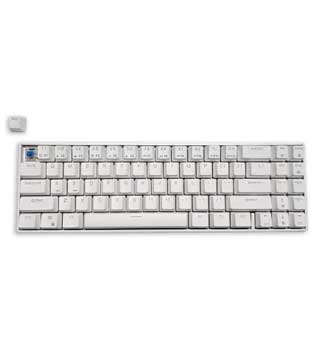 RK ROYAL KLUDGE RK71 70% RGB Red Switches Wired USB Gaming Keyboard (White) (Pre-owned)