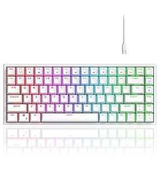 RK ROYAL KLUDGE RK84 Gateron Switchs RGB Wireless Mechanical Gaming Keyboard (Pre-owned)