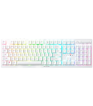 Razer DeathStalker V2 Pro Wireless Optical Gaming Keyboard Purple Switch (White) (Open Box)