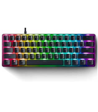 Razer Huntsman Mini Clicky Optical Purple Switch RGB (Black) Keyboard (Pre-owned)