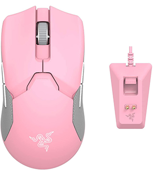 Razer Viper Ultimate Wireless Optical Gaming Mouse With Charging Dock (Pink) (Open Box)