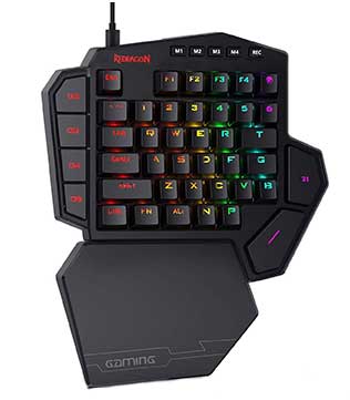 Redragon DITI K585 - One Handed Wired RGB Mechanical Keyboard (Blue Switch) (Pre-owned)