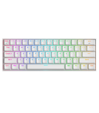 Redragon K530 Draconic 60% Compact RGB Wireless Mechanical Keyboard (White) (Pre-owned)