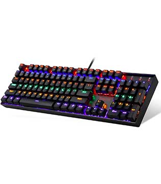 Redragon K551 Rainbow LED Backlit Mechanical Wired Gaming Keyboard (Pre-owned)