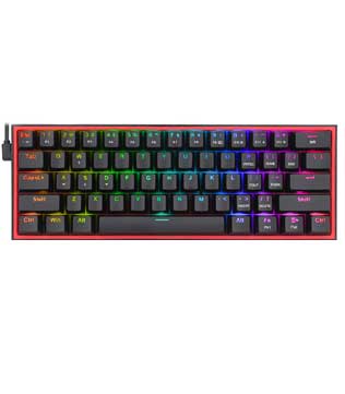 Redragon K617 Fizz 60% Wired RGB Gaming Mechanical Keyboard (Linear RED Switch) (Pre-owned)