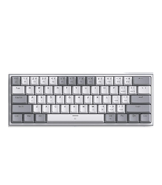Redragon K617 Fizz PRO 60% Wired Mechanical Gaming Keyboard (Grey and White Colour) (Pre-owned)