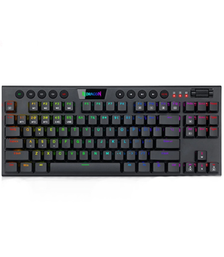 Redragon K621 Horus TKL Wireless RGB Mechanical Keyboard Linear Red Switches (Black) (Pre-owned)