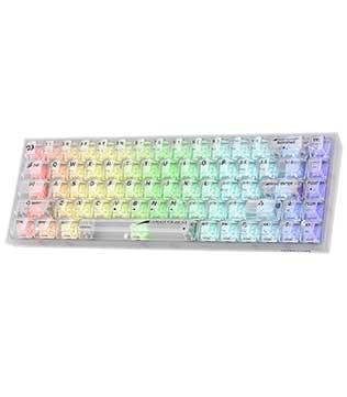 Redragon K631 PRO Wireless RGB Gaming Keyboard Full-Transparent Mechanical Keyboard White (Pre-owned)