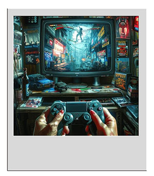 Retro Gaming Polaroid
