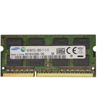SAMSUNG 8GB DDR3 1600MHz (M471B1G73EB0-YK0) Laptop RAM (Pre-owned)
