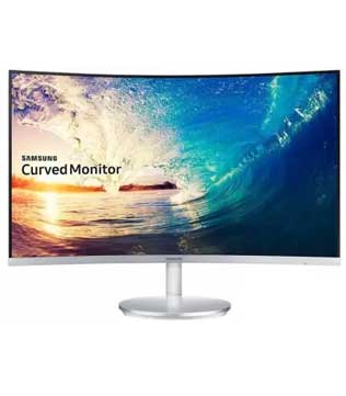 SAMSUNG Curved Full HD 27Inch LED Backlit (LC27F591FDWXXL) VA Panel Monitor (Pre-owned)