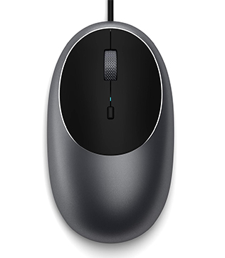 SATECHI Aluminum C1 USB-C Optical Wired Mouse (Space Gray) (Pre-owned)