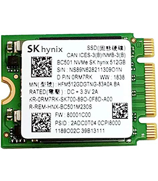 SK HYNIX BC501 512GB M.2 NVMe (HFM512GDGTNG-83A0A) Internal Solid State Drive (Pre-owned)
