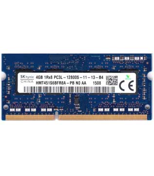 SK Hynix 4GB DDR3 1600MHz (HMT451S6BFR8) Laptop RAM (Pre-owned)