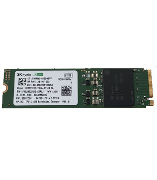 SK Hynix 512GB M.2 NVMe (HFM512GDJTNG) Internal Solid State Drive (Pre-owned)
