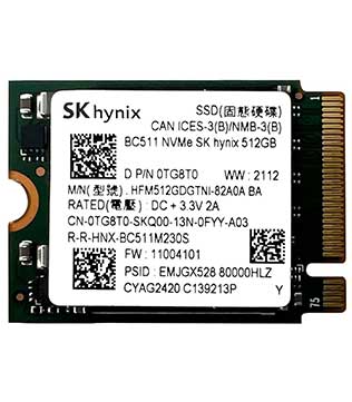SKHynix 512GB NVMe M.2 (HFM512GDGTNI) Internal Solid State Drive (Pre-owned)