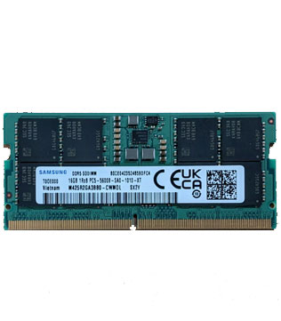 Samsung 16GB DDR5 5600MHz (M425R2GA3BB0-CWM0L) Laptop RAM (Pre-owned)