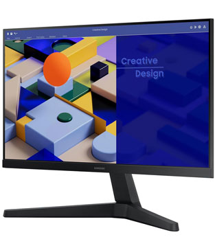 Samsung 22Inch (LS22C310EAWXXL) FHD Flat Bezel Less Monitor (Black) (Pre-owned)