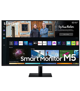 Samsung 27 Inch (LS27BM500EWXXL) M5 Fhd Smart LED Monitor (Black) (Pre-owned)