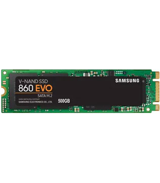 Samsung 860 EVO 500GB M.2 SATA (MZ-N6E500) Internal Solid State Drive (Pre-owned)