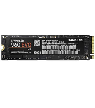 Samsung 960 EVO 500 GB M.2 NVMe (MZ-V6E500BW) Internal Solid State Drive (Pre-owned)