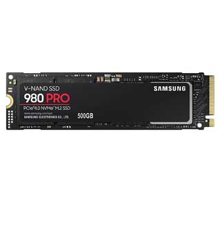 Samsung 980 PRO 500GB PCIe 4.0 NVMe M.2 (MZ-V8P500) Internal Solid State Drive (Pre-owned)