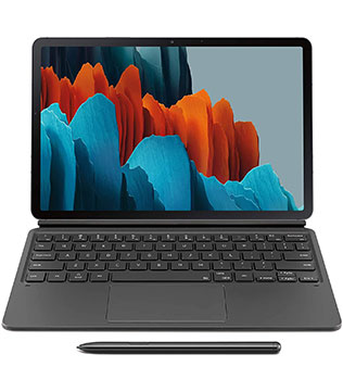 Samsung Galaxy Tab S7 Plus 12.5 Book Cover Wireless Keyboard (Black) (Pre-owned)