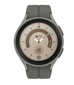 Samsung Galaxy Watch5 Pro Bluetooth (45mm, Titanium Gray, Compatible with Android Only) (Pre-owned)