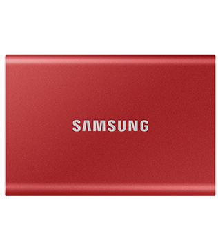 Samsung T7 1TB (MU-PC1T0R) (Red) External Solid State Drive (Pre-owned)