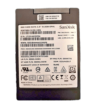 SanDisk 512GB 2.5Inch SATA (SD8TB8U-512G-1001) Internal Solid State Drive (Pre-owned)