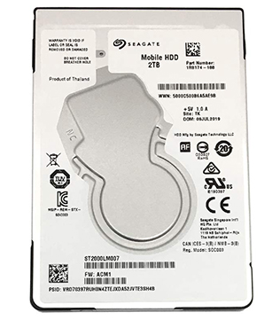 Seagate 2TB 2.5inch SATA (ST2000LM007) Laptop Hard Disk Drive (Pre-owned)