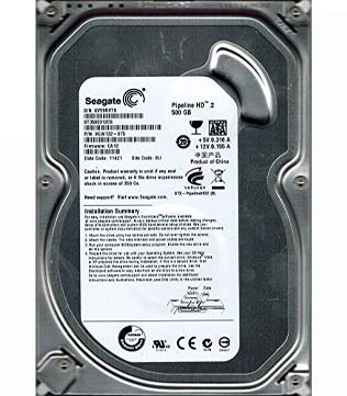 Seagate 500GB 5900 RPM 3.5Inch (9GW132-075 ) Internal Hard Disk Drive (Pre-owned)