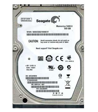 Seagate Momentus 500GB 2.5Inch (ST9500325AS) Internal Hard Disk Drive (Pre-owned)