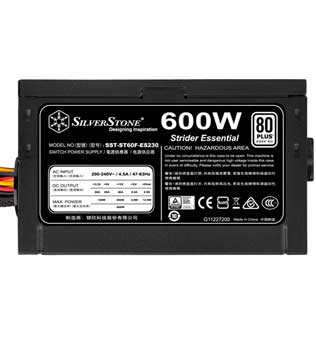 Silverstone Strider 600 Watt (ST60F-ES230) Power Supply (Pre-owned)