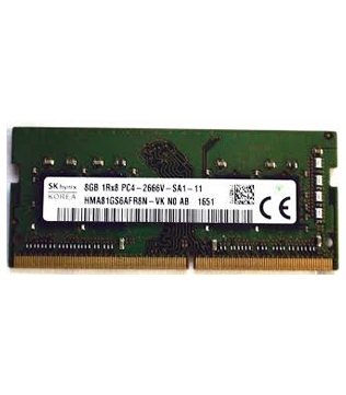 Sk Hynix 8GB DDR4 2666MHz (HMA81GS6AFR8N-VK) Laptop RAM (Pre-owned)