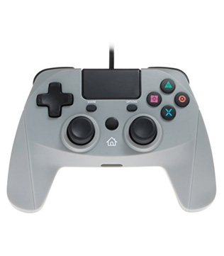 Snakebyte GamePad 4 S Wired PS4 Controller with 3 Meter Cable (Grey) PS4 (Pre-owned)