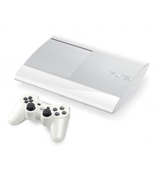 Sony PlayStation 3 Super Slim 500 GB White PS3 (Pre-owned)