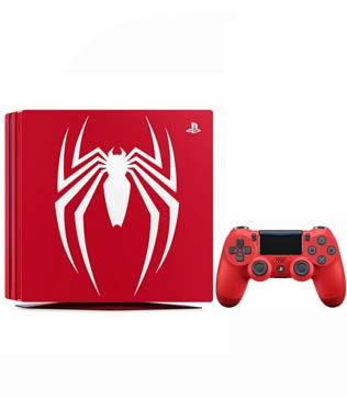 Sony PlayStation 4 Pro 1TB Marvels Spider Man Limited Edition With Magma Red Controller (Pre-owned)