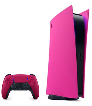 Sony PlayStation 5 Digital Edition Nova Pink With Cosmic Red Controller (Pre-owned)