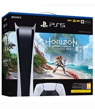 Sony PlayStation 5 Digital Edition (with Horizon Forbidden West Digital Download Game)