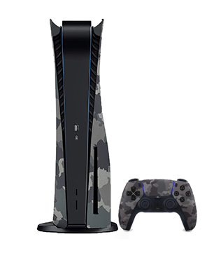 Sony PlayStation 5 (Gray Camouflage, Original Faceplate) (Pre-owned)