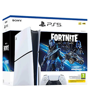 Sony PlayStation 5 Slim Disc Edition 1TB, Fortnite Cobalt Star Bundle Console