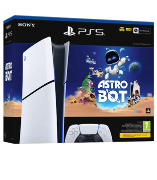Sony PlayStation 5 Slim Digital Edition 1TB (with Astro Bot Digital Download Game) PS5 Console
