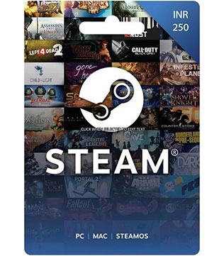 Steam Wallet INR 250 PC (India Account) (Digital)
