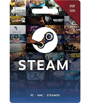 Steam Wallet INR 500 PC (India Account) (Digital)