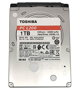 TOSHIBA 1TB 5400RPM SATA 2.5Inch Internal Desktop Hard Disk Drive (Pre-owned)