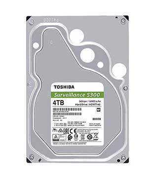 TOSHIBA S300 3.5Inch 5400RPM Surveillance 4TB Internal Hard Disk Drive (Pre-owned)