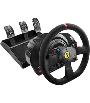 Thrustmaster T300 Ferrari Integral Alcantara Edition Racing Wheel and Pedal (PS4, PS3, PC) (Pre-owned)