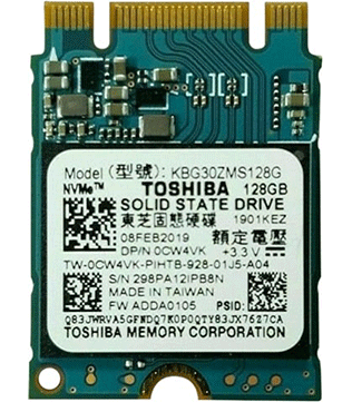 Toshiba 128GB M.2 NVMe (KBG30ZMS128G) Internal Solid State Drive (Pre-owned)